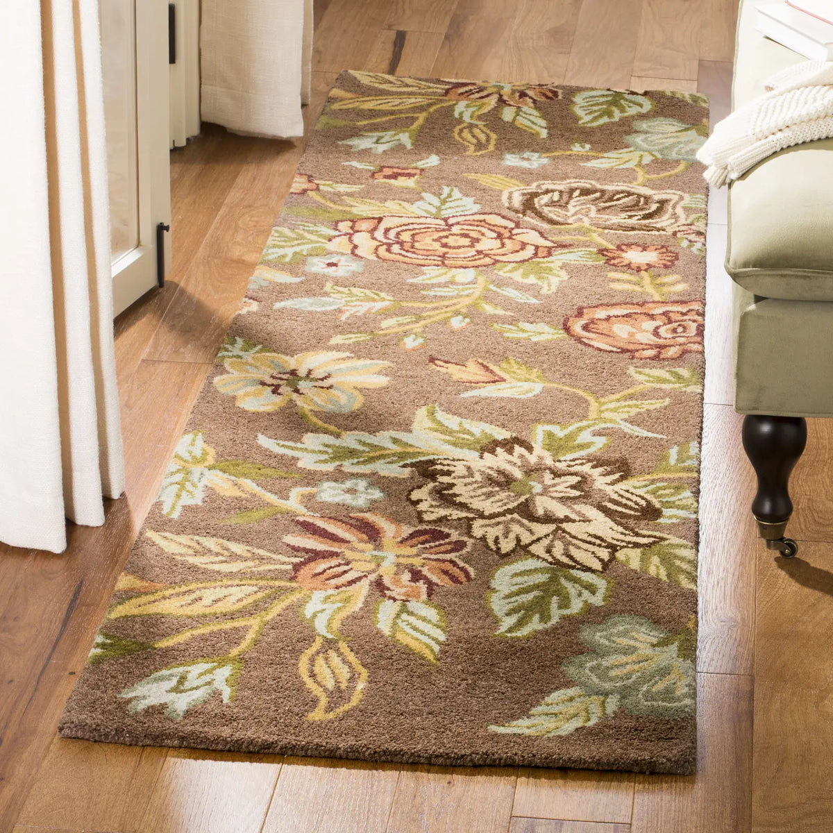 Safavieh Blossom 2'-3" x 11'-0" Rug in Brown / Multi