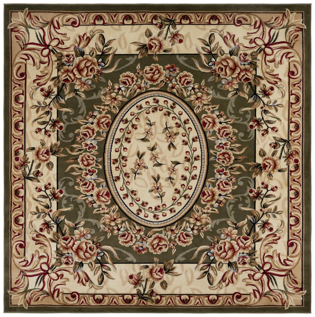 Safavieh Lyndhurst 8'-0" x 8'-0" Rug in Sage / Ivory