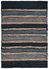 Safavieh Vintage Leather 2'-0" x 3'-0" Rug in Black / Natural