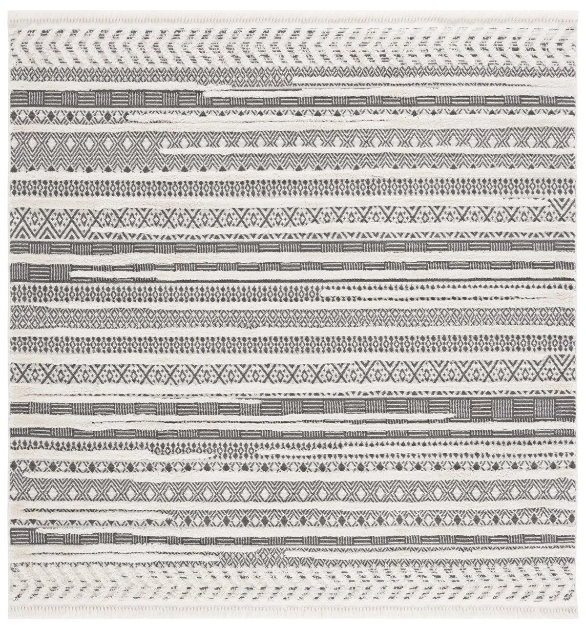 Safavieh Urban 6'-7" x 6'-7" Rug in Grey / Ivory