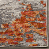 Safavieh Monaco 4'-0" x 5'-7" Rug in Grey / Orange