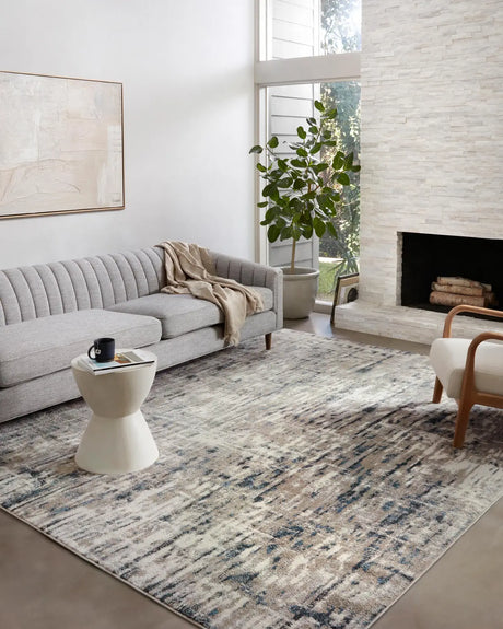 Loloi Spirit Spi-02 Stone/Blue Rugs - room scene 1