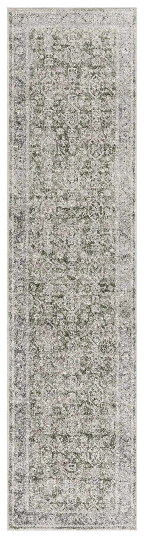 Safavieh Vintage Tabriz 2'-0" x 8'-0" Rug in Green / Grey