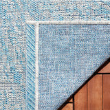 Safavieh Courtyard 5'-3" x 7'-7" Rug in Grey / Navy