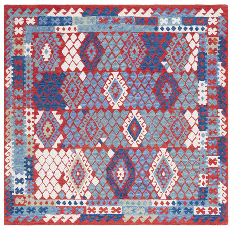 Safavieh Aspen 7'-0" x 7'-0" Rug in Red / Blue