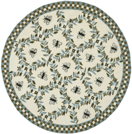 Safavieh Chelsea 5'-6" x 5'-6" Rug in Ivory / Light Blue