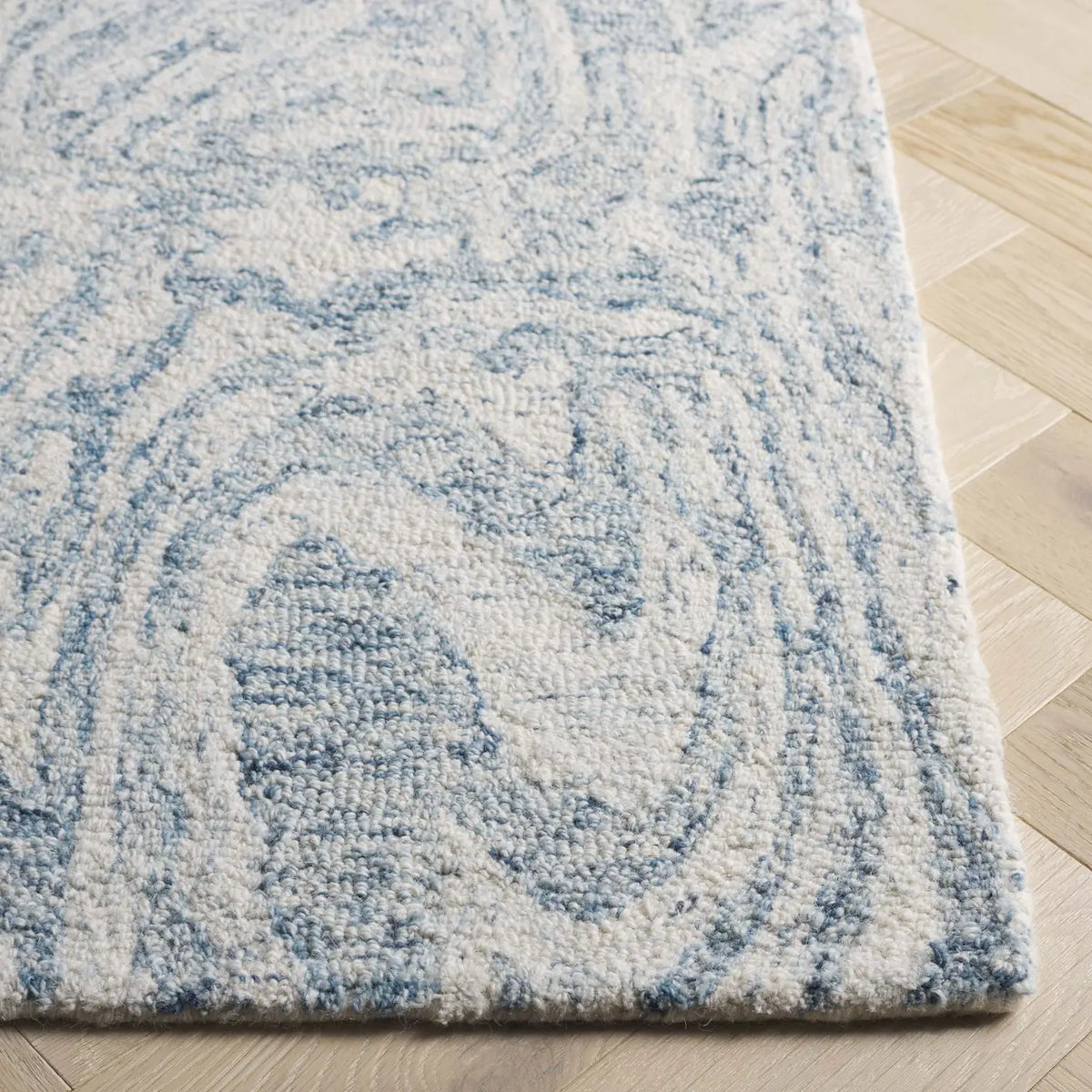 Safavieh Ebony 4'-0" x 6'-0" Rug in Ivory / Light Blue