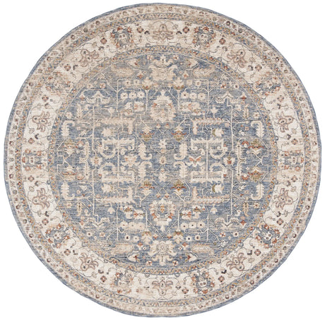 Safavieh Heirloom 700 6'-7" x 6'-7" Rug in Light Blue / Ivory