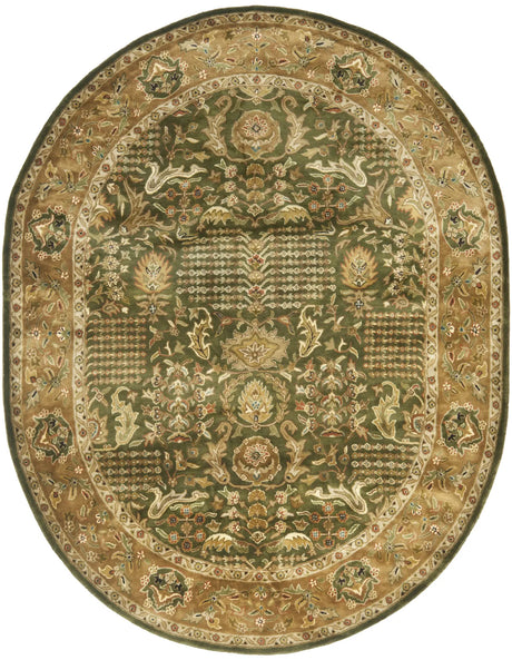 Safavieh Classic 7'-6" x 9'-6" Rug in Light Green / Gold