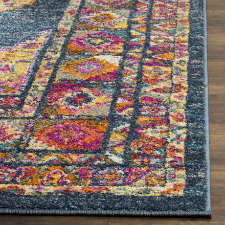 Safavieh Madison 4'-0" x 6'-0" Rug in Blue / Fuchsia