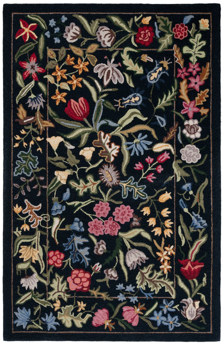 Safavieh Chelsea 3'-9" x 5'-9" Rug in Black / Pink