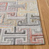Safavieh Metro 4'-0" x 6'-0" Rug in Grey / Rust