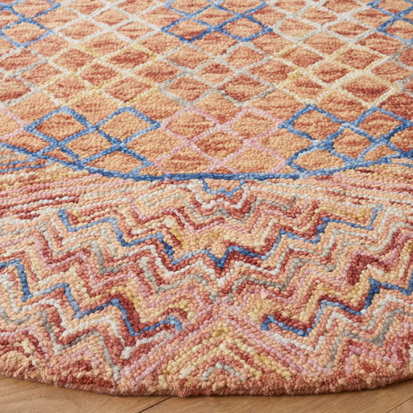 Safavieh Aspen 6'-0" x 6'-0" Rug in Gold / Pink