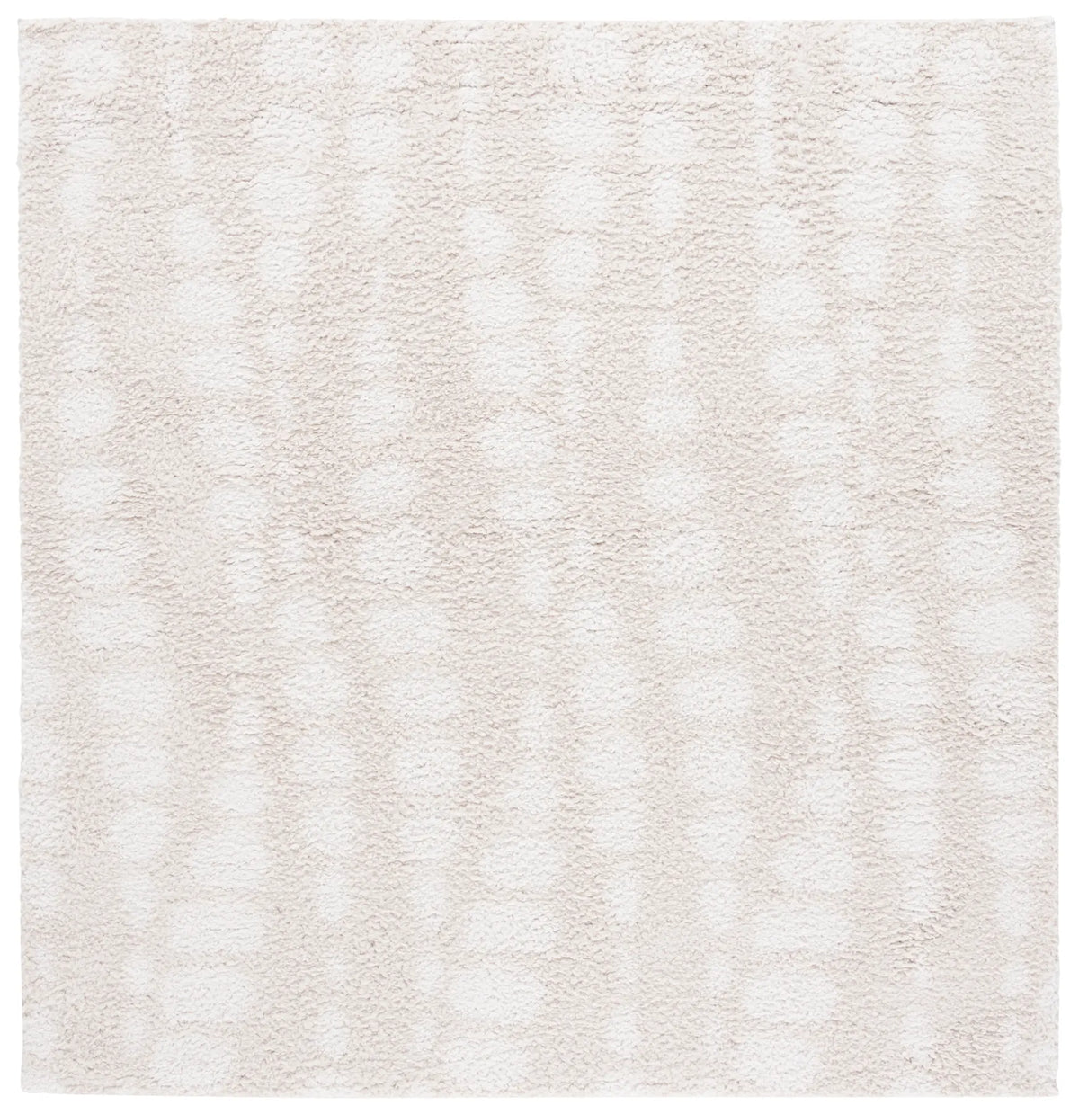 Safavieh Rumi Shag 6'-7" x 6'-7" Rug in Ivory / Light Beige
