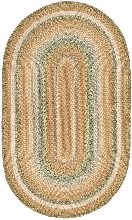 Safavieh Braided 3'-0" x 5'-0" Rug in Tan / Multi