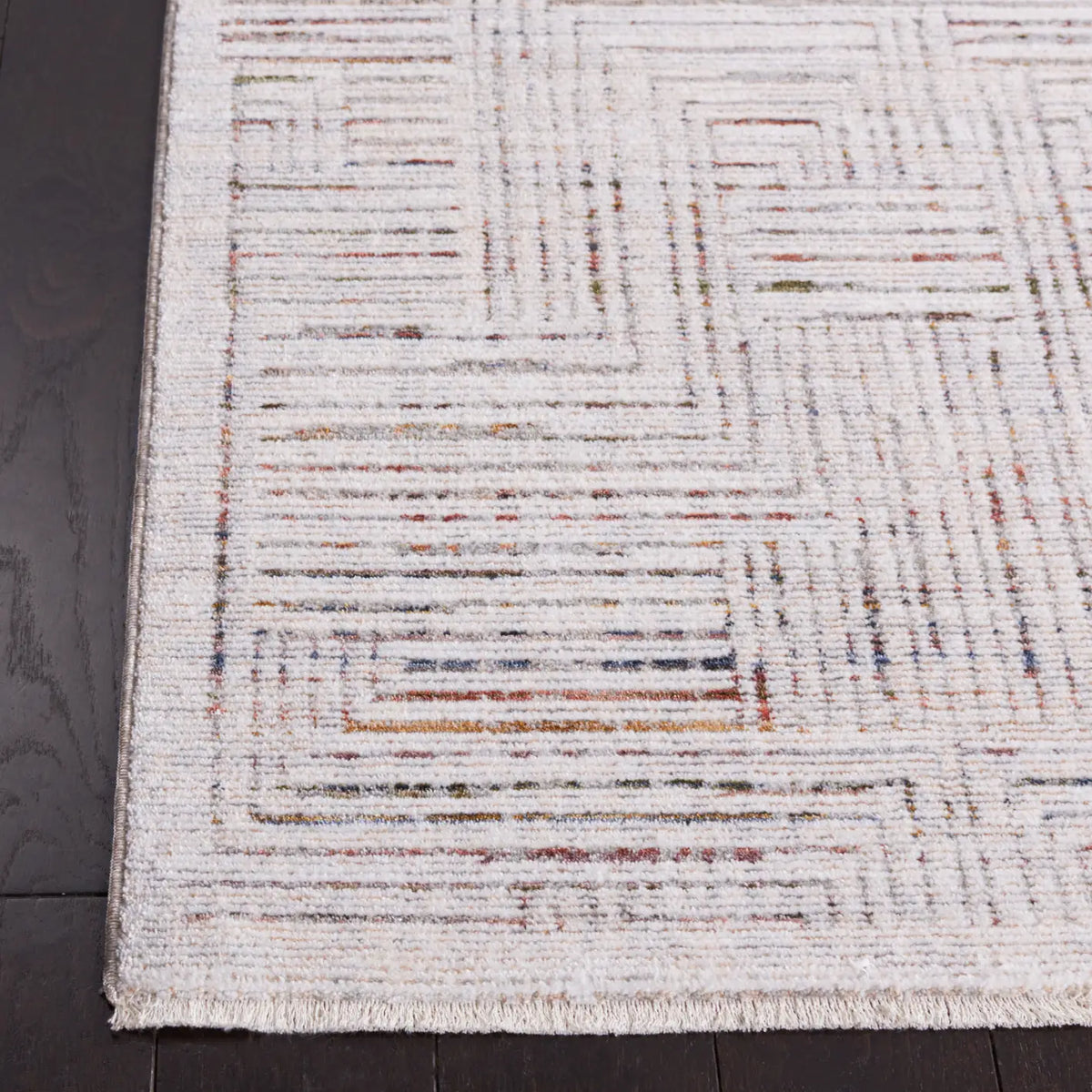 Safavieh Harlow 4'-0" x 6'-0" Rug in Ivory Grey / Rust