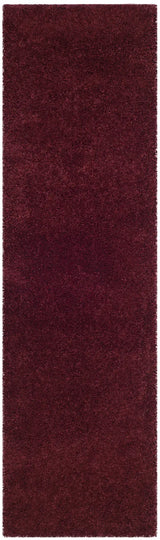 Safavieh Sgl-Laguna Shag 2'-3" x 10'-0" Rug in Maroon