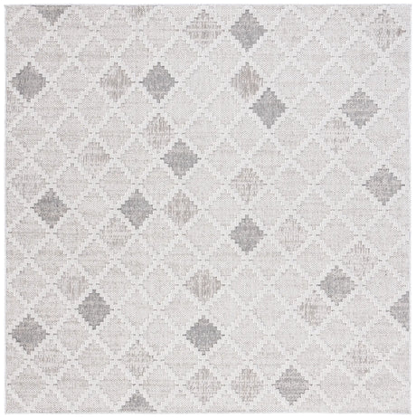 Safavieh Global 6'-7" x 6'-7" Rug in Grey / Ivory