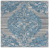 Safavieh Abstract 6'-0" x 6'-0" Rug in Grey / Blue