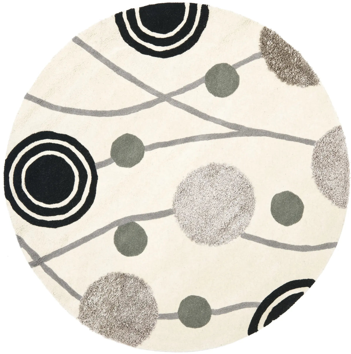 Safavieh Soho 6'-0" x 6'-0" Rug in Ivory / Grey