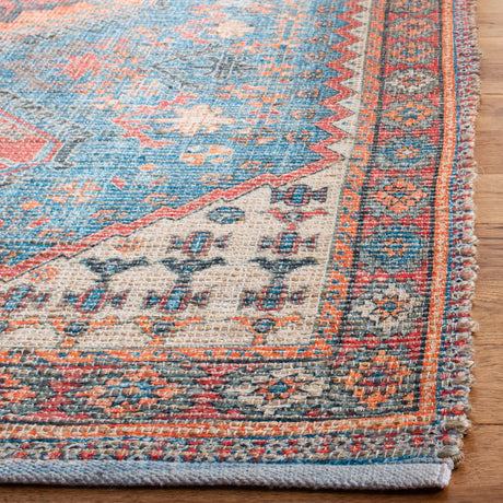 Safavieh Saffron 4'-0" x 6'-0" Rug in Navy / Red