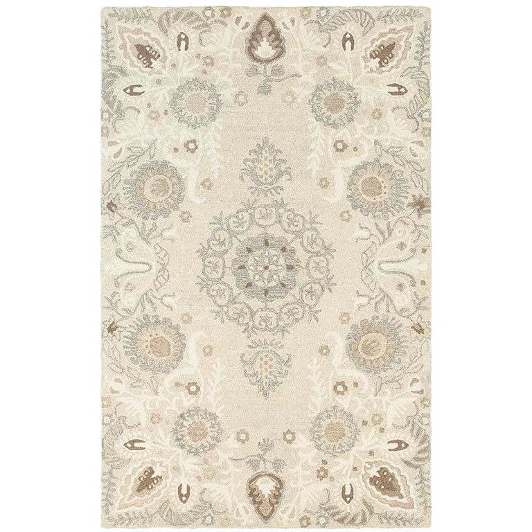 Oriental Weavers Sphinx Craft 93000 Sand / Ash Rugs - main flat