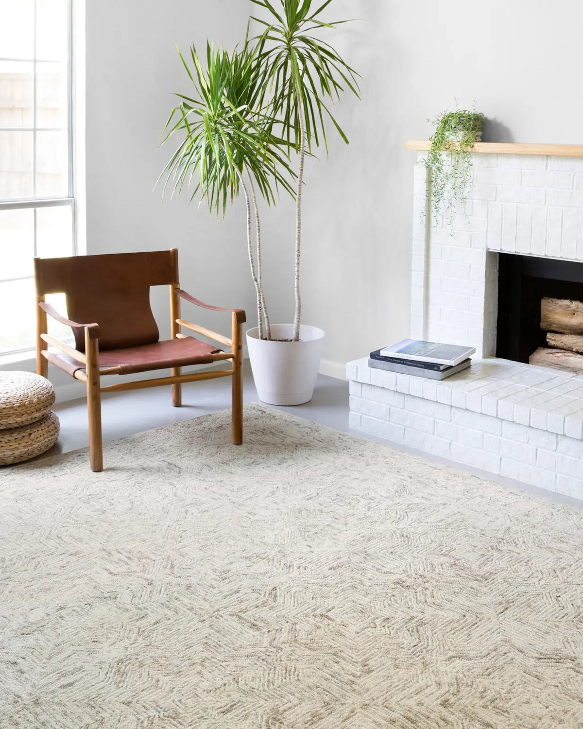 Loloi Ziva Zv-01 Neutral Rugs - room scene 1