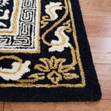 Safavieh Antiquity 4'-0" x 6'-0" Rug in Black / Ivory