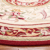 Safavieh Chelsea 5'-6" x 5'-6" Rug in Ivory / Burgundy