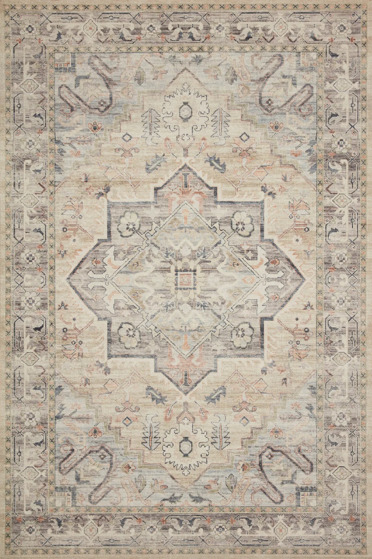 Loloi Hathaway Hth-07 Multi/Ivory Rugs - main flat