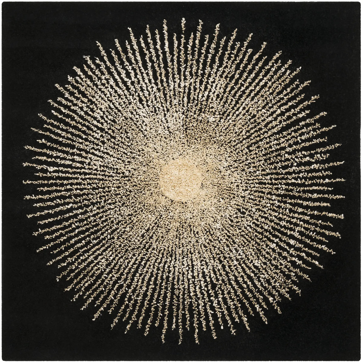 Safavieh Soho 6'-0" x 6'-0" Rug in Black / Beige
