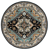 Safavieh Heritage 6'-0" x 6'-0" Rug in Navy / Ivory