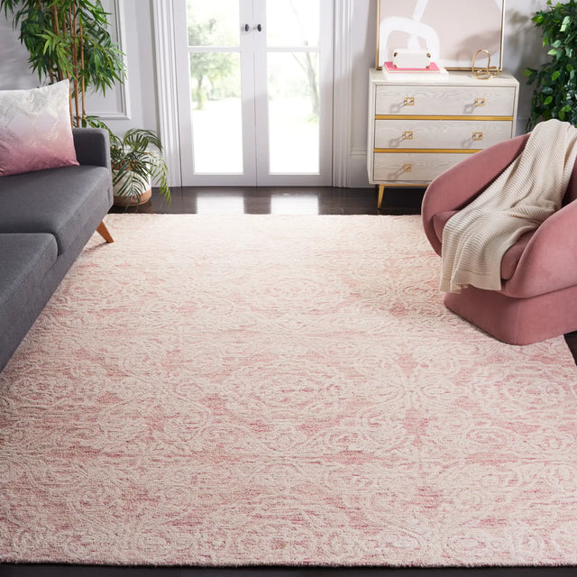 Safavieh Metro 10'-0" x 14'-0" Rug in Dark Pink / Ivory
