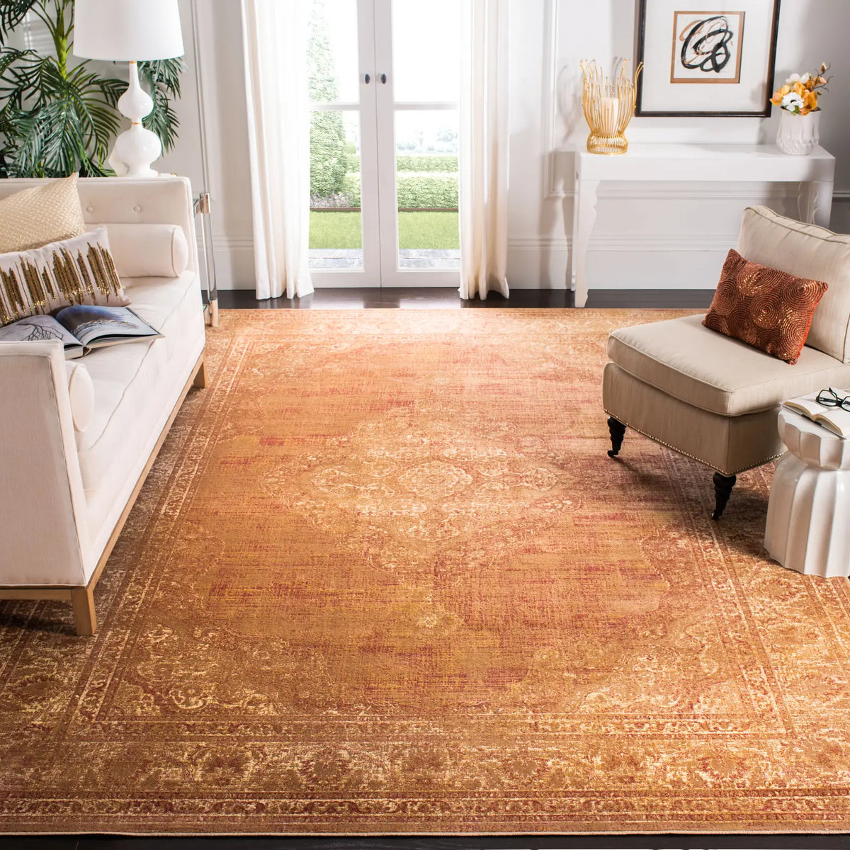 Safavieh Vintage 10'-0" x 14'-0" Rug in Taupe