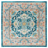 Safavieh Phoenix 100 6'-7" x 6'-7" Rug in Ivory / Blue