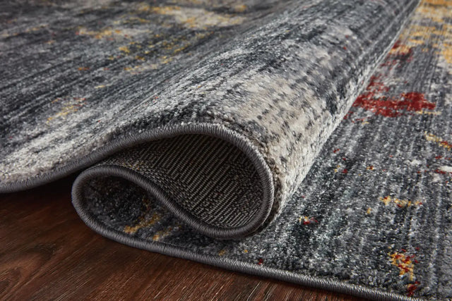 Loloi Samra Sam-03 Dk. Grey/Spice Rugs - pile height