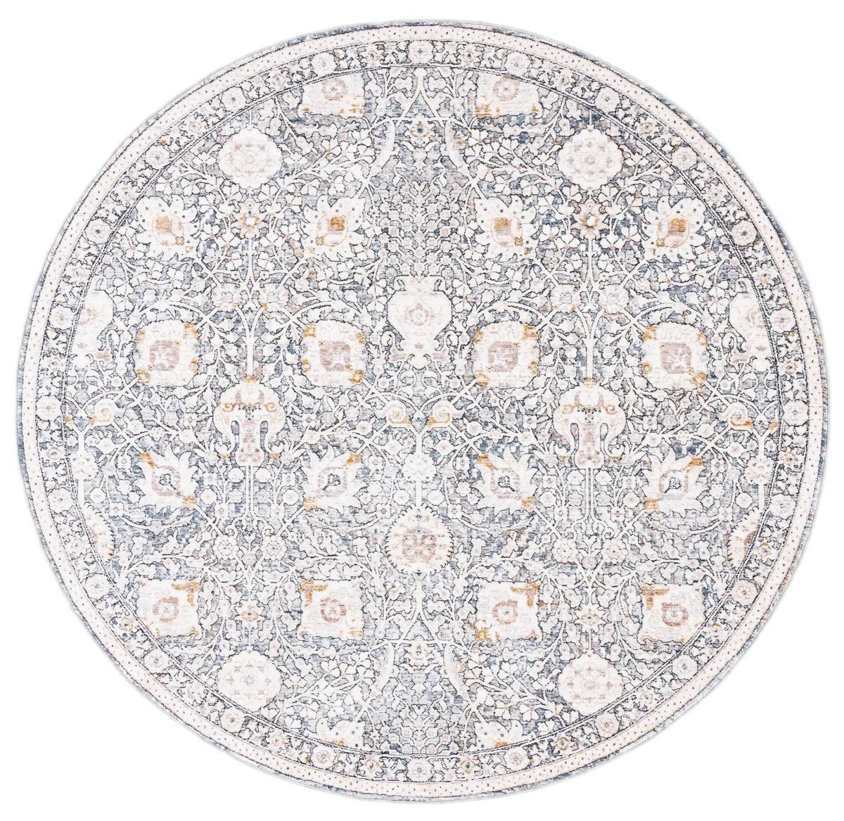 Safavieh Moondust 600 6'-0" x 6'-0" Rug in Ivory / Grey