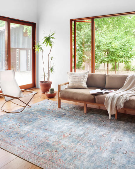 Loloi Wynter Wyn-06 Teal/Multi Rugs - room scene 1