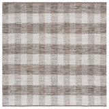 Safavieh Kilim 6'-0" x 6'-0" Rug in Light Grey / Brown