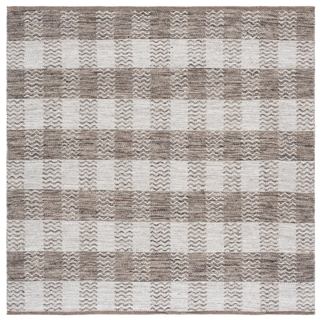 Safavieh Kilim 6'-0" x 6'-0" Rug in Light Grey / Brown