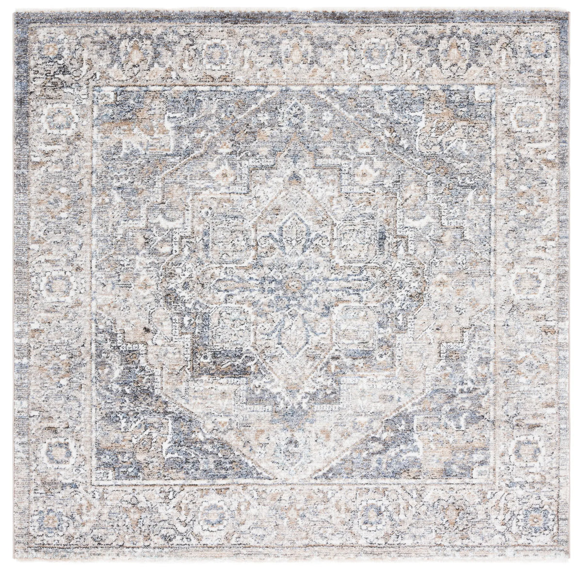 Safavieh Jasmine 5'-3" x 5'-3" Rug in Grey / Blue