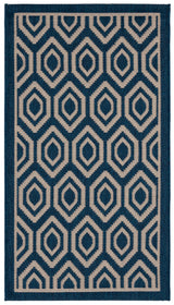Safavieh Courtyard 2'-0" x 3'-7" Rug in Navy / Beige