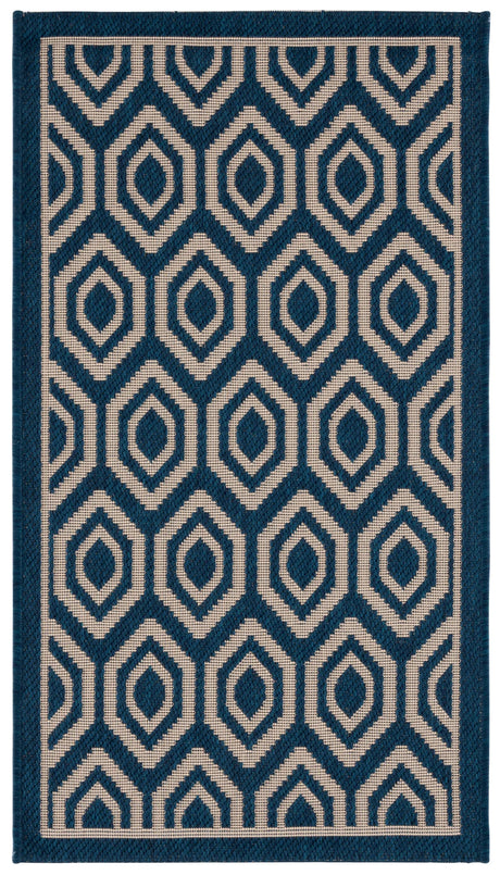 Safavieh Courtyard 2'-0" x 3'-7" Rug in Navy / Beige