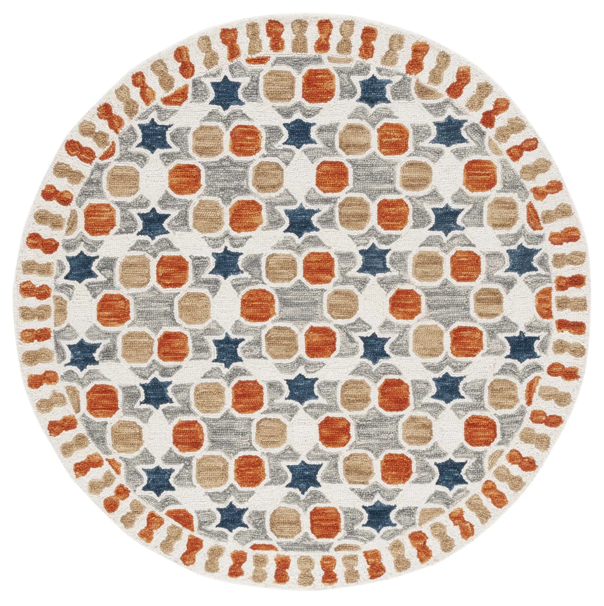 Safavieh Aspen 5'-0" x 5'-0" Rug in Ivory / Grey