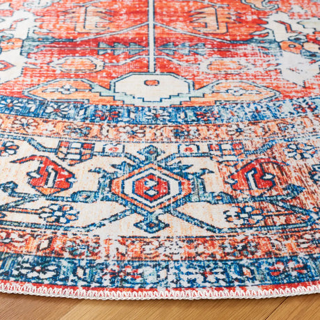 Safavieh Arizona 6'-0" x 6'-0" Rug in Rust / Aqua
