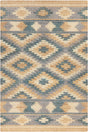 Chandra Ethel ETH-52805 Blue / Gray / Gold / Beige rug, flat view