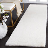 Safavieh Faux Rabbit Fur 2'-3" x 10'-0" Rug in Off White