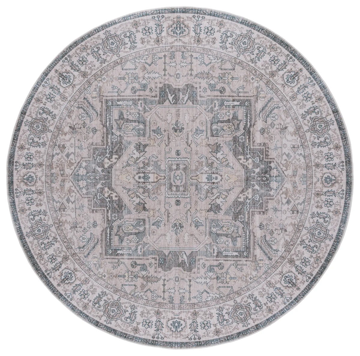 Safavieh Arizona 6'-0" x 6'-0" Rug in Beige / Grey