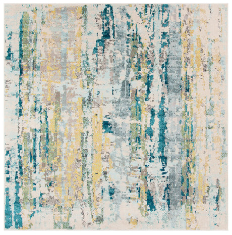 Safavieh Madison 200 6'-7" x 6'-7" Rug in Beige / Olive