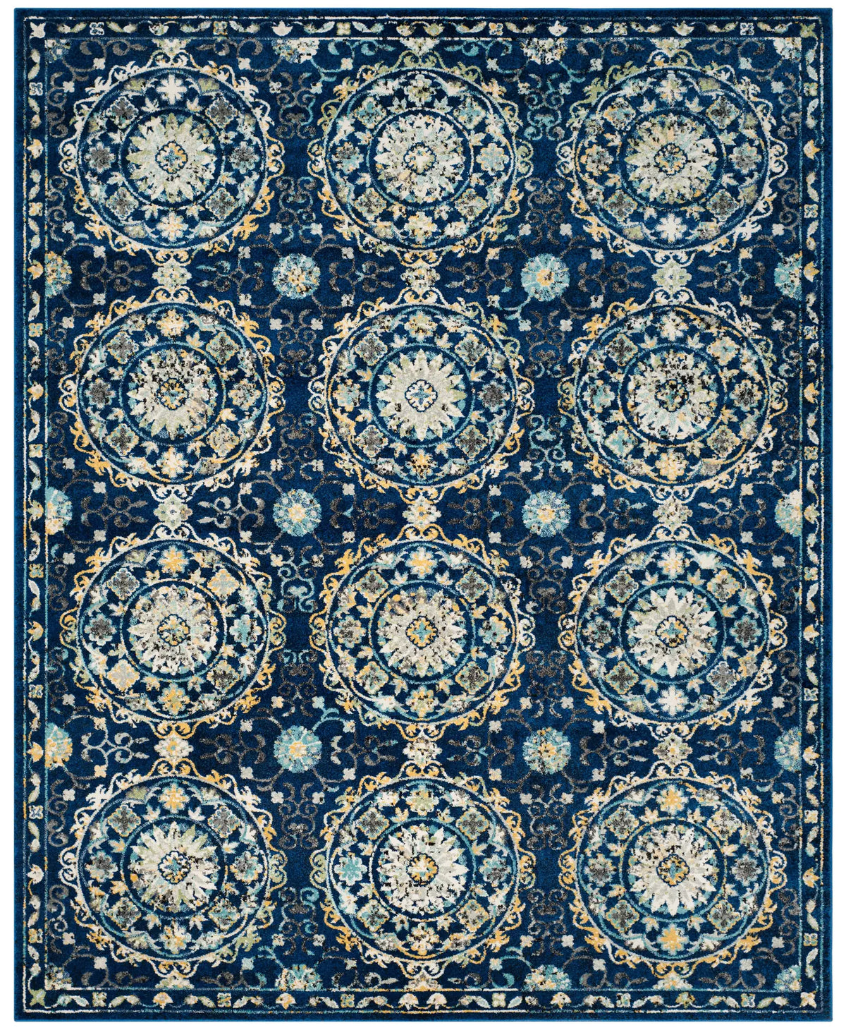 Safavieh Evoke 10'-0" x 14'-0" Rug in Navy / Ivory